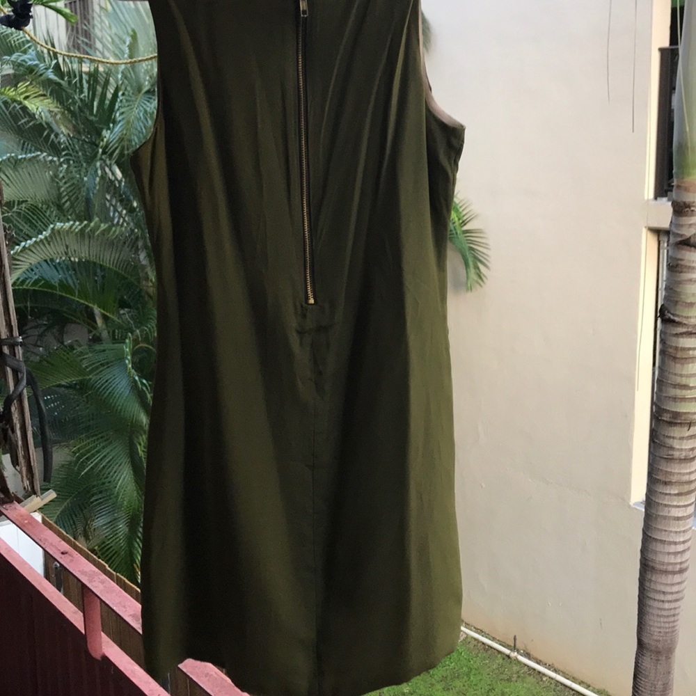 Naven Olive Silk Twiggy Mini Dress - Picture 4 of 4